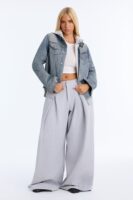 Perfect Day Lined Hooded Denim Jacket - Light Wash