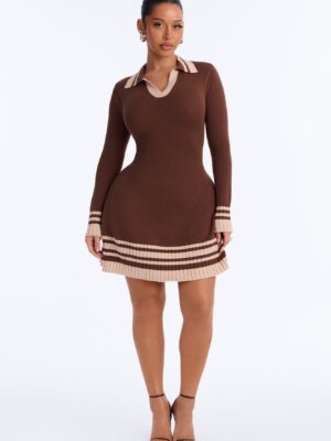 Dress in Brown 50% rayon