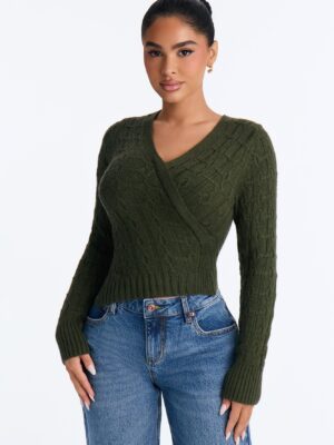 Pullover in Olive 50% rayon