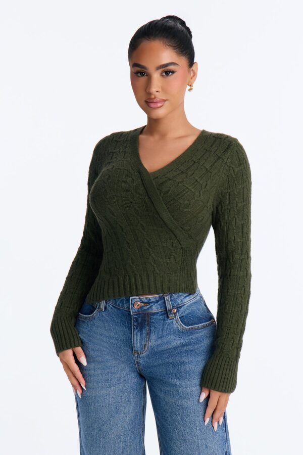 Pullover in Olive 50% rayon