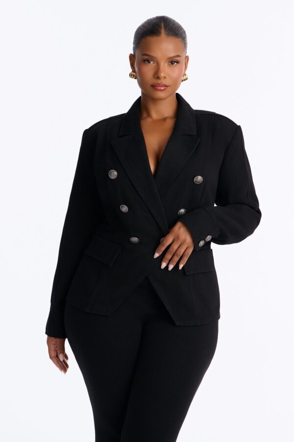 Blazer in Black and Denim