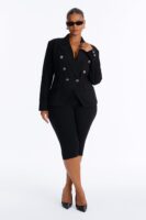 Blazer in Black and Denim