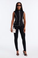Black Jumpsuit with mock neck