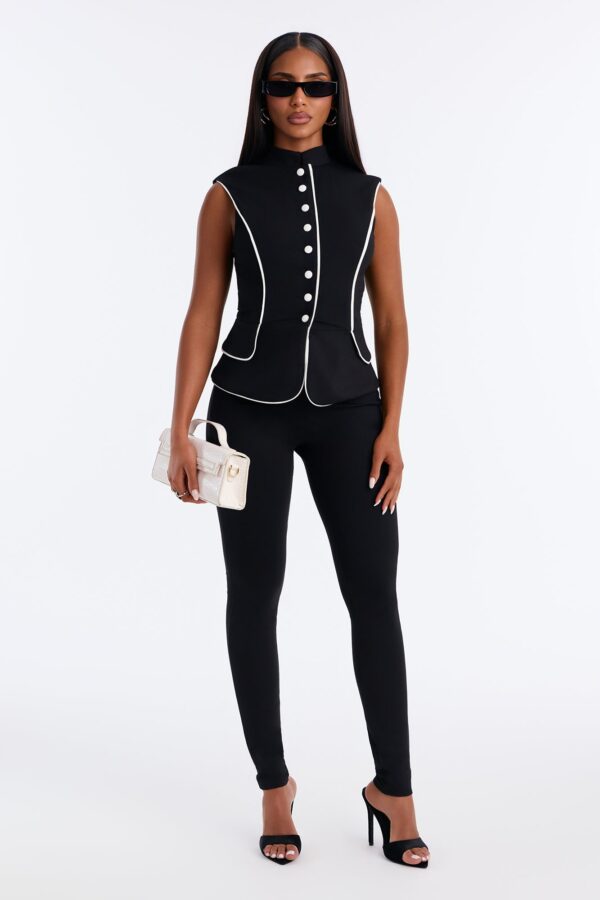 Black Jumpsuit with mock neck