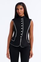 Black Jumpsuit with mock neck