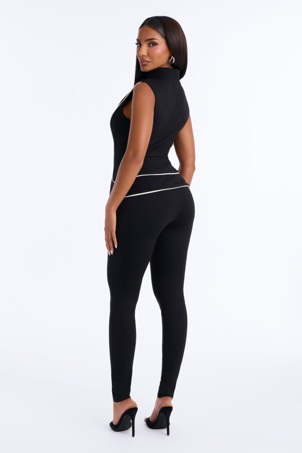 Black Jumpsuit with mock neck