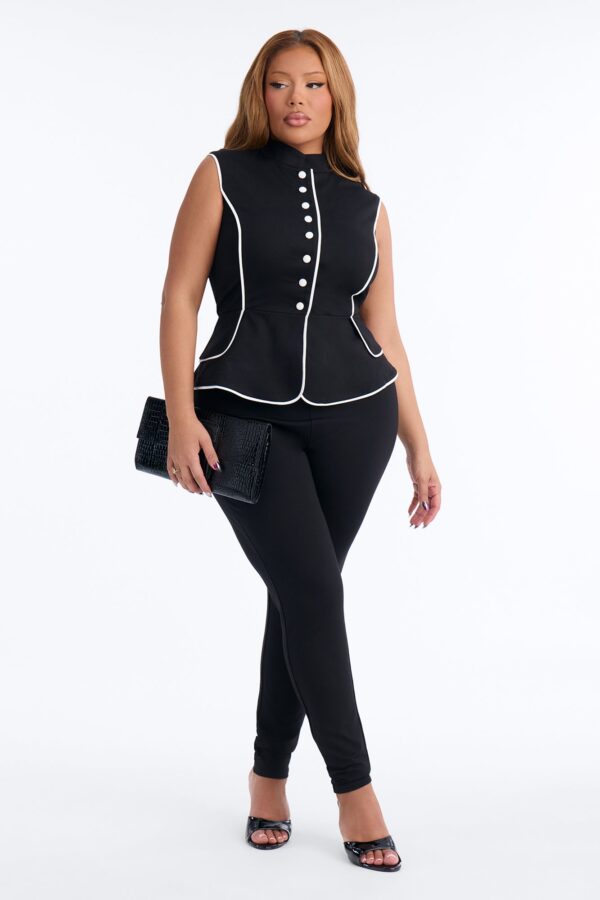 Black Jumpsuit with mock neck
