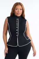 Black Jumpsuit with mock neck