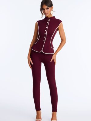 Ladies Kit Wine Jumpsuit