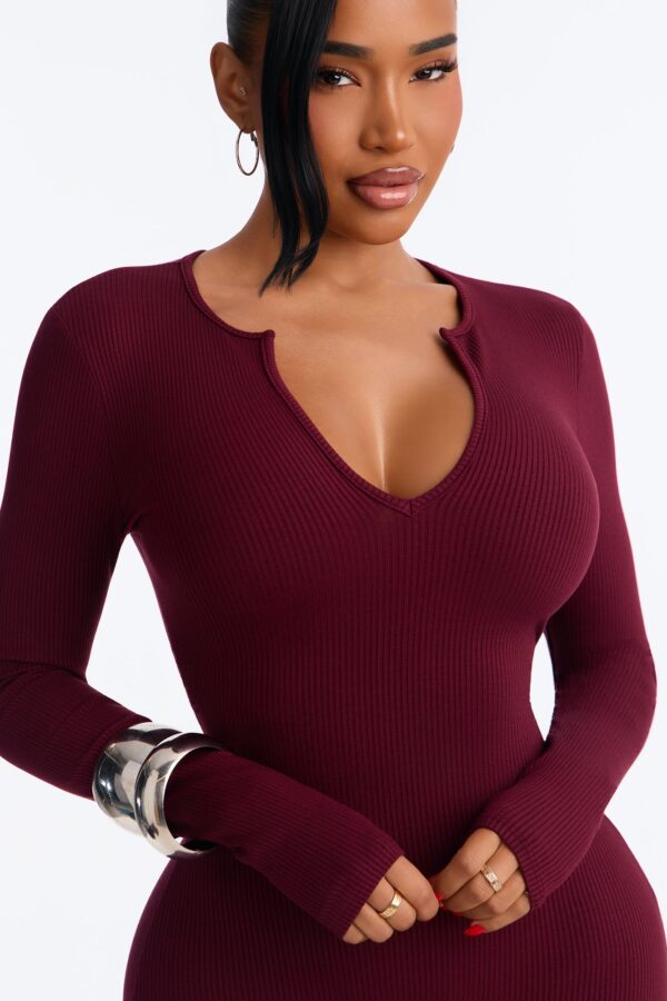 Jumpsuit in Burgundy 86% rayon