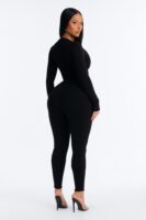 Jumpsuit in Black 88% rayon