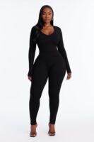 Jumpsuit in Black 88% rayon