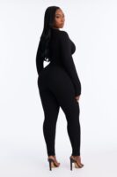 Jumpsuit in Black 88% rayon