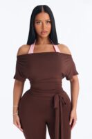 Jumpsuit in Chocolate