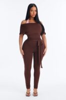 Jumpsuit in Chocolate