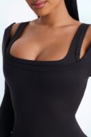 Black Jumpsuit with square neck