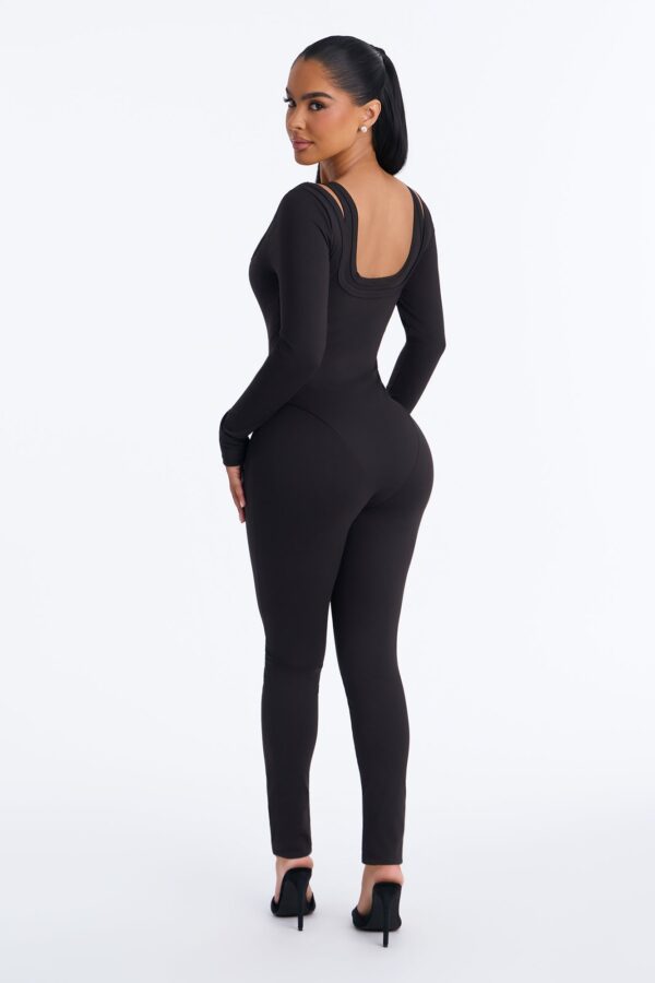 Black Jumpsuit with square neck