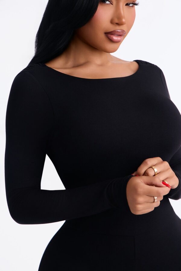 Jumpsuit in Black 95% rayon