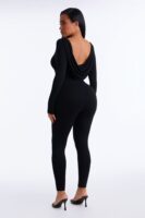 Jumpsuit in Black 95% rayon