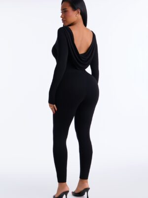 Jumpsuit in Black 95% rayon