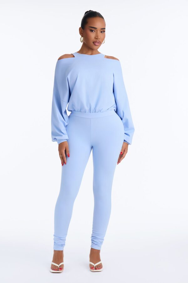 Jumpsuit in Blue 80% polyester