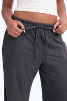 Charcoal Wide-Leg Pants