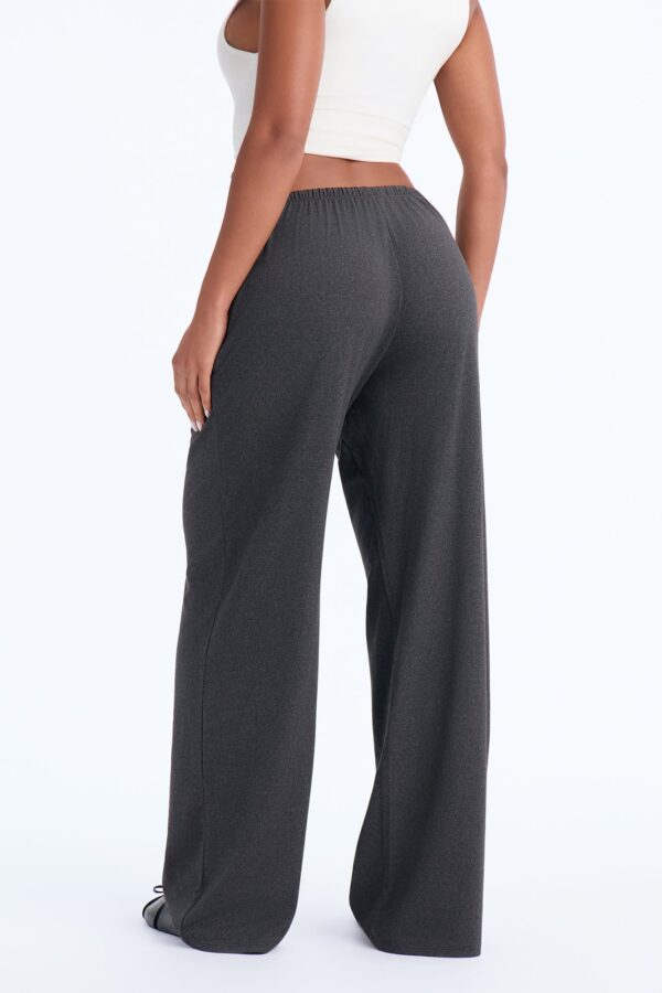 Charcoal Wide-Leg Pants