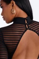 Black Romper with contrast