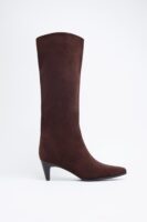 Noah Suede Knee High Boots - Chocolate