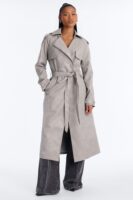 Coat in Gray 100% polyurethane