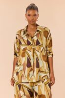 Satin Top in Olive