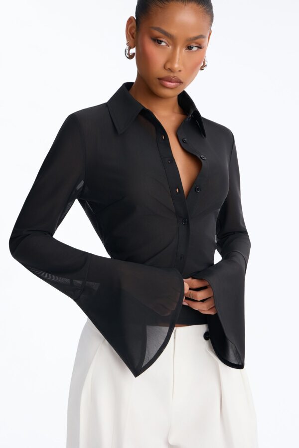 Shirt in Black 89% polyester