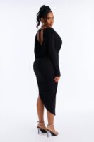 Black V-Neck Dress