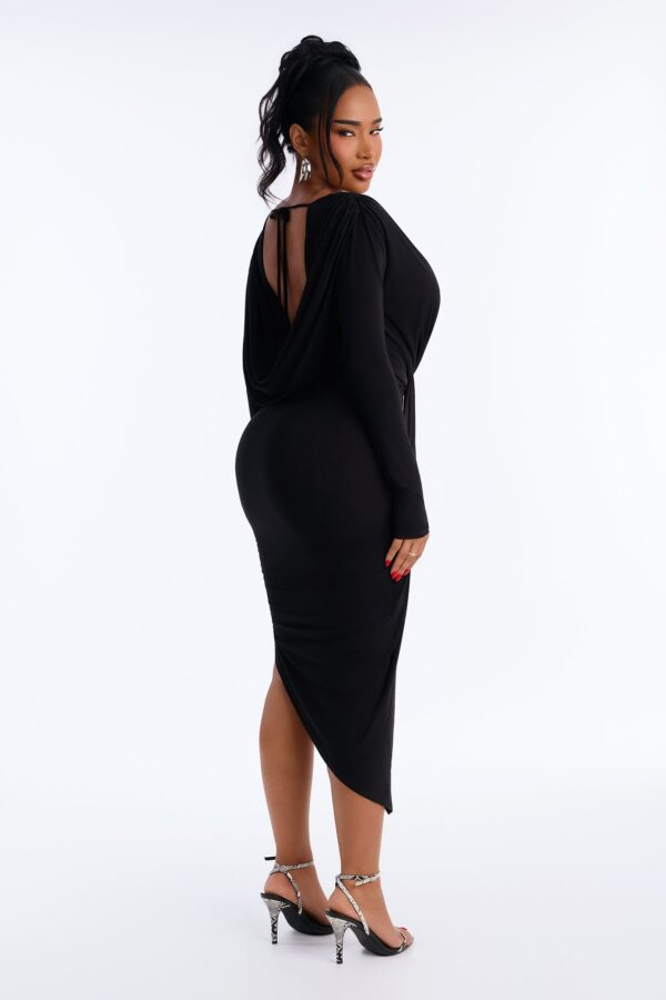 Black V-Neck Dress