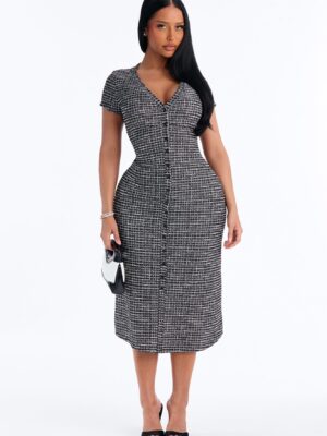 Black Dress with v-neck