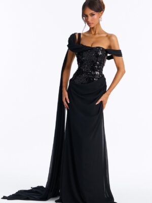 Black Dress with contrast