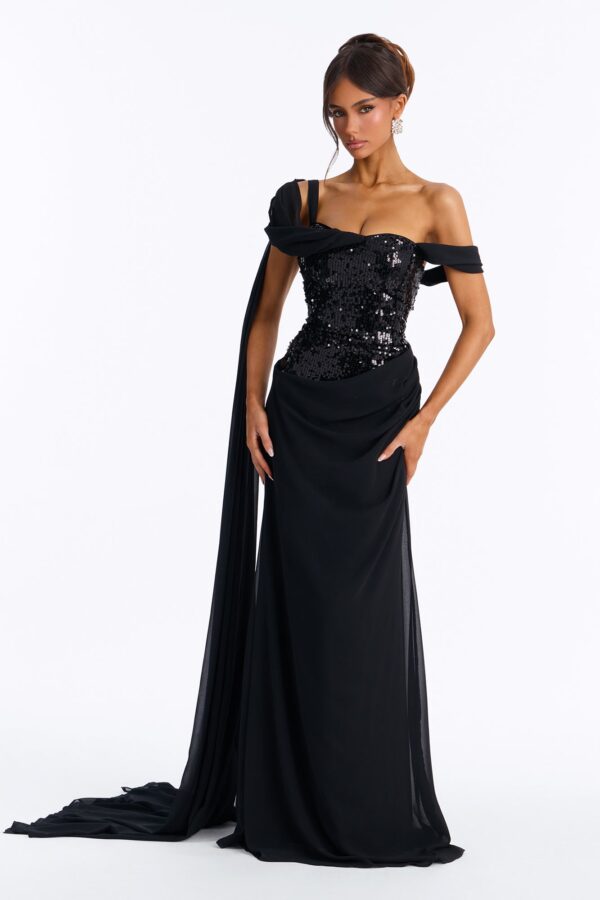 Black Dress with contrast