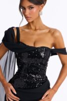 Black Dress with contrast