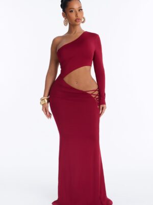 Ladies Kit Wine Dress