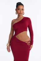 Ladies Kit Wine Dress