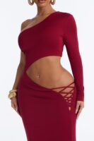 Ladies Kit Wine Dress