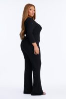 Black V-Neck Pants