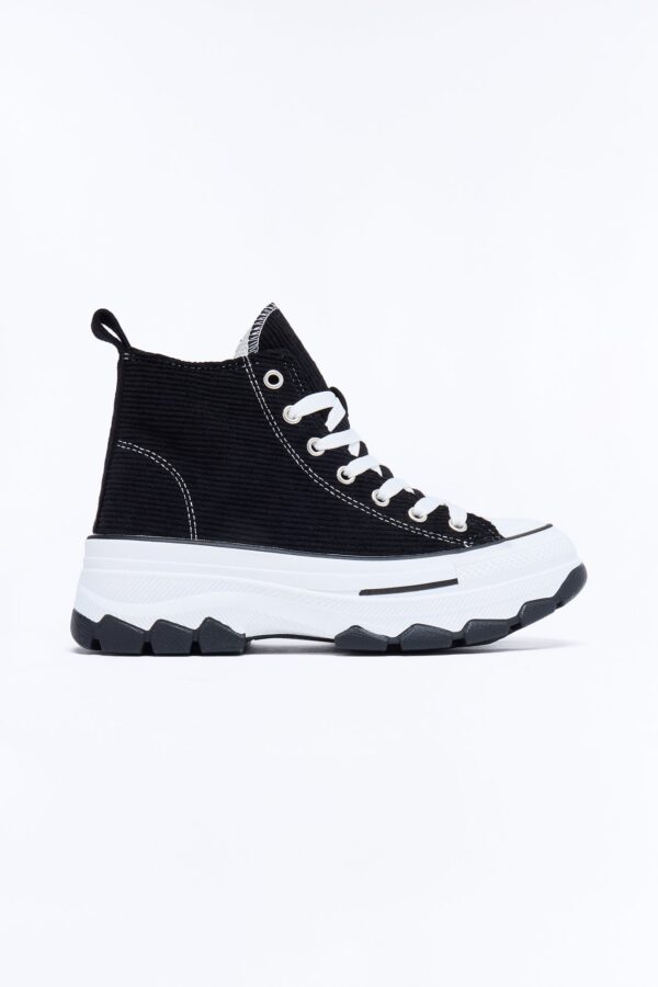 Don’t Stop Me High Top Sneakers - Black