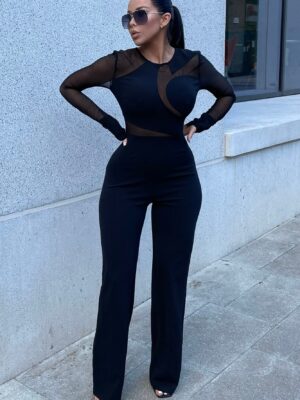 Jumpsuit in Black 95% polyester