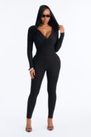 Jumpsuit in Black 80% polyester