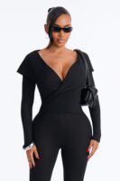 Jumpsuit in Black 80% polyester