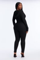 Jumpsuit in Black 80% polyester