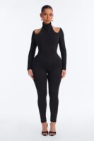 Jumpsuit with a turtle neck