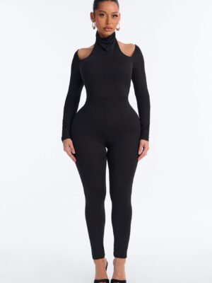Jumpsuit with a turtle neck