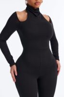 Jumpsuit with a turtle neck